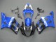 Carénages Moto Suzuki GSXR 1000 2003-2004 - Bleu Blanc Noir