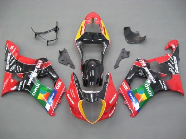 Meilleurs Carénages Moto Suzuki GSXR 1000 2003-2004 - Rouge Jaune Bleu Vert Noir JOMO