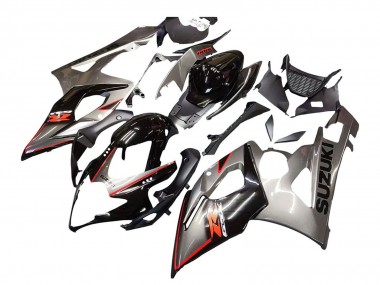Meilleurs Carénage Moto Suzuki GSXR 1000 2005-2006 - Argent Noir Rouge
