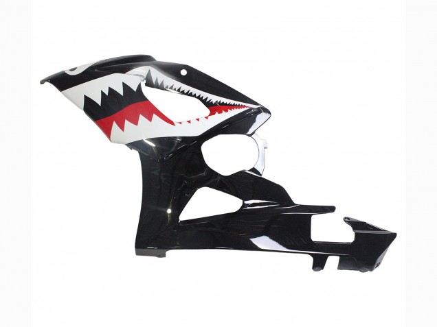 Carénages Moto Suzuki GSXR 1000 2005-2006 - Noir Brillant Rouge Blanc Requin