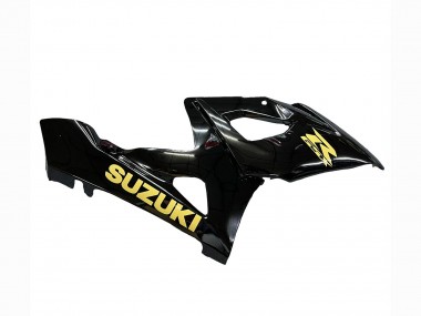 Meilleurs Carénages Moto Suzuki GSXR 1000 2005-2006 - Noir Brillant Or Décalque