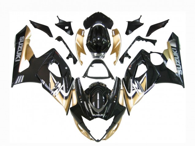Carénages Moto Suzuki GSXR 1000 2005-2006 - Noir Or
