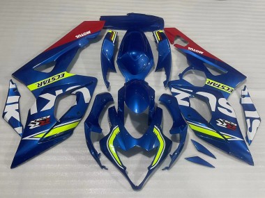 Meilleurs Carénages Moto Suzuki GSXR 1000 2005-2006 - Bleu Jaune Rouge Motul Ecstar