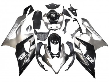 Meilleurs Carénages Moto Suzuki GSXR 1000 2005-2006 - Noir Brillant Gris