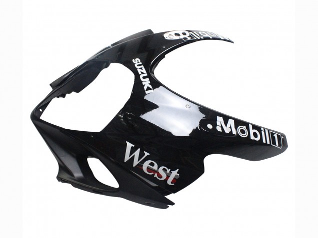 Carénages Moto Suzuki GSXR 1000 2007-2008 - Noir Brillant Blanc West