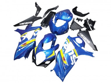 Meilleurs Carénages Moto Suzuki GSXR 1000 2007-2008 - Bleu Jaune Noir