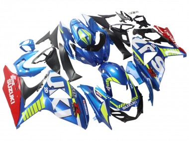Meilleurs Carénages Moto Suzuki GSXR 1000 2009-2016 - Bleu Clair Vert Rouge Motul