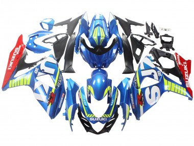Meilleurs Carénages Moto Suzuki GSXR 1000 2009-2016 - Bleu Clair Vert Rouge Motul