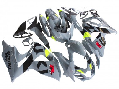 Meilleurs Carénages Moto Suzuki GSXR 1000 2009-2016 - Gris Jaune Néon Noir Motul