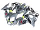Carénages Moto Suzuki GSXR 1000 2009-2016 - Gris Jaune Néon Noir Motul