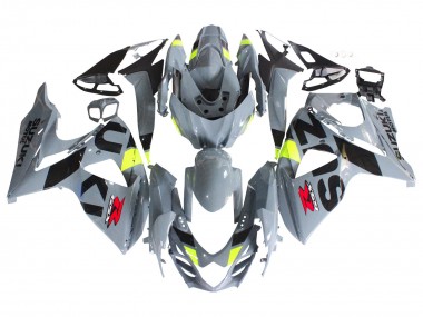 Meilleurs Carénages Moto Suzuki GSXR 1000 2009-2016 - Gris Jaune Néon Noir Motul