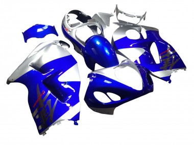 Meilleurs Carénages Moto Suzuki GSXR 1300 Hayabusa 1996-2007 - Bleu Argent Hayabusa
