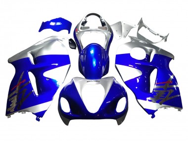 Meilleurs Carénages Moto Suzuki GSXR 1300 Hayabusa 1996-2007 - Bleu Argent Hayabusa