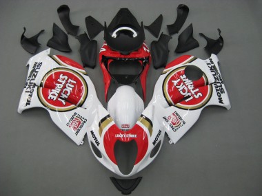 Meilleurs Carénages Moto Suzuki GSXR 1300 Hayabusa 1996-2007 - Blanc Rouge Motul