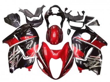 Meilleurs Carénages Moto Suzuki GSXR 1300 Hayabusa 1996-2007 - Rouge Noir Brillant Hayabusa