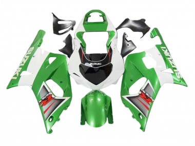 Meilleurs Carénages Moto Suzuki GSXR 600 / GSXR 750 2001-2003 - Blanc Vert Argent Rouge Noir