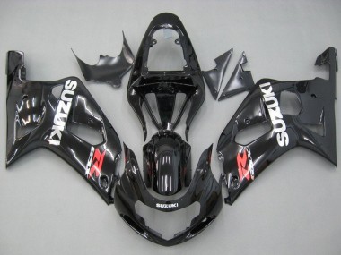 Meilleurs Carénages Moto Suzuki GSXR 600 / GSXR 750 2001-2003 - Noir Brillant Rouge Blanc