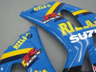Meilleurs Carénages Moto Suzuki GSXR 600 / GSXR 750 2001-2003 - Bleu Jaune Noir Motul Rizla