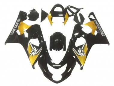 Meilleurs Carénages Moto Suzuki GSXR 600 / GSXR 750 2001-2003 - Jaune Noir Brillant