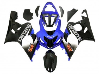 Meilleurs Carénages Moto Suzuki GSXR 600 / GSXR 750 2004-2005 - Bleu Noir