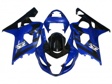 Meilleurs Kits Carénage Moto Suzuki GSXR 600 / GSXR 750 2004-2005 - Bleu Noir