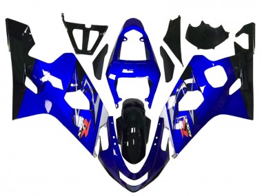 Meilleurs Carénage Moto Suzuki GSXR 600 / GSXR 750 2004-2005 - Bleu Blanc Noir