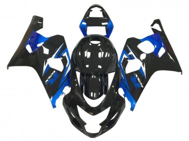 Meilleurs Carénages Moto Suzuki GSXR 600 / GSXR 750 2004-2005 - Noir Brillant Bleu