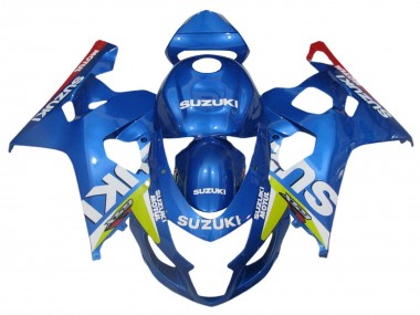 Meilleurs Carénages Moto Suzuki GSXR 600 / GSXR 750 2004-2005 - Bleu Vert Rouge Motul