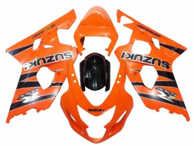 Meilleurs Carénages Moto Suzuki GSXR 600 / GSXR 750 2004-2005 - Orange Noir