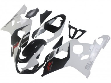 Meilleurs Carénages Moto Suzuki GSXR 600 / GSXR 750 2004-2005 - Blanc Noir Rouge