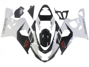 Meilleurs Carénages Moto Suzuki GSXR 600 / GSXR 750 2004-2005 - Blanc Noir Rouge