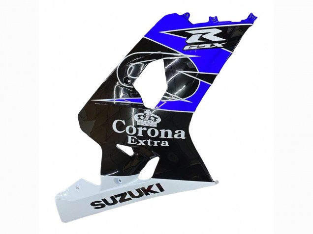 Carénage Moto Suzuki GSXR 600 / GSXR 750 2004-2005 - Blanc Bleu Noir Corona Motul