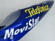 Carénages Moto Suzuki GSXR 600 / GSXR 750 2004-2005 - Bleu Blanc Jaune Vert Telefonica Motul MoviStar