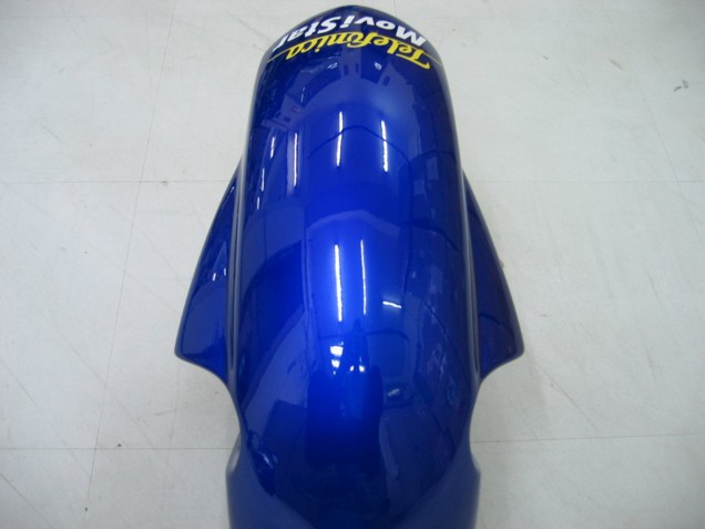 Carénages Moto Suzuki GSXR 600 / GSXR 750 2004-2005 - Bleu Blanc Jaune Vert Telefonica Motul MoviStar