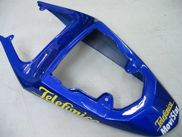 Carénages Moto Suzuki GSXR 600 / GSXR 750 2004-2005 - Bleu Blanc Jaune Vert Telefonica Motul MoviStar