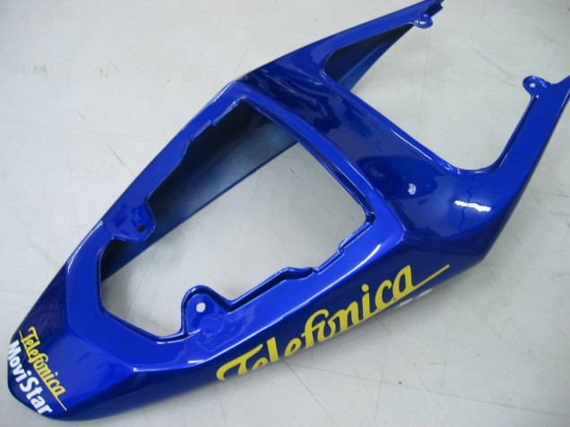 Carénages Moto Suzuki GSXR 600 / GSXR 750 2004-2005 - Bleu Blanc Jaune Vert Telefonica Motul MoviStar