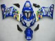 Carénages Moto Suzuki GSXR 600 / GSXR 750 2004-2005 - Bleu Blanc Jaune Vert Telefonica Motul MoviStar