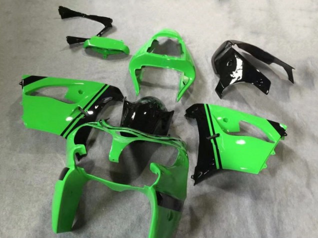 Carénages Moto Kawasaki ZX9R 2002-2003 - Vert Noir Brillant