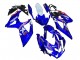 Carénages Moto Suzuki GSXR 600 / GSXR 750 2008-2010 - Blanc Bleu Rose Ecstar Motul