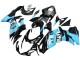 Carénages Moto Suzuki GSXR 600 / GSXR 750 2011-2024 - Noir Brillant Bleu Clair