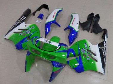 Meilleurs Carénages Moto Kawasaki ZX9R 1994-1997 - Blanc Bleu Vert Noir Corona Extra