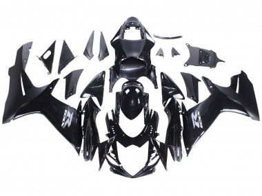 Meilleurs Carénages Moto Suzuki GSXR 600 / GSXR 750 2011-2024 - Noir Brillant Noir Mat Blanc Décalque