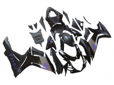 Meilleurs Carénages Moto Suzuki GSXR 600 / GSXR 750 2011-2024 - Noir Mat Gris Violet