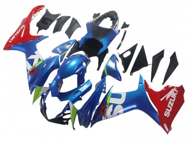 Meilleurs Carénages Moto Suzuki GSXR 600 / GSXR 750 2011-2024 - Bleu Rouge