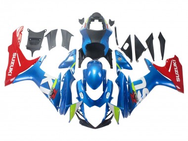 Meilleurs Carénages Moto Suzuki GSXR 600 / GSXR 750 2011-2024 - Bleu Rouge