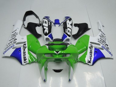 Meilleurs Carénages Moto Kawasaki ZX9R 1994-1997 - Vert Blanc Bleu