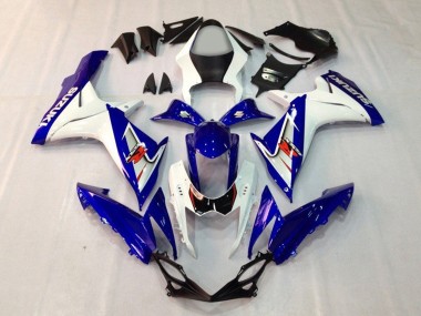 Meilleurs Carénages Moto Suzuki GSXR 600 / GSXR 750 2011-2024 - Bleu Blanc
