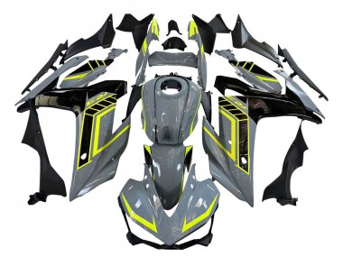 Meilleurs Carénages Moto Yamaha YZF R3/R25 2015-2018 - Nardo Gris Jaune Néon Noir