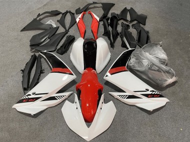Meilleurs Kits Carénage Moto Yamaha YZF R3/R25 2015-2018 - Blanc Rouge Noir