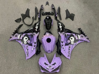 Meilleurs Carénages Moto Yamaha YZF R3/R25 2015-2018 - Violet Blanc Noir